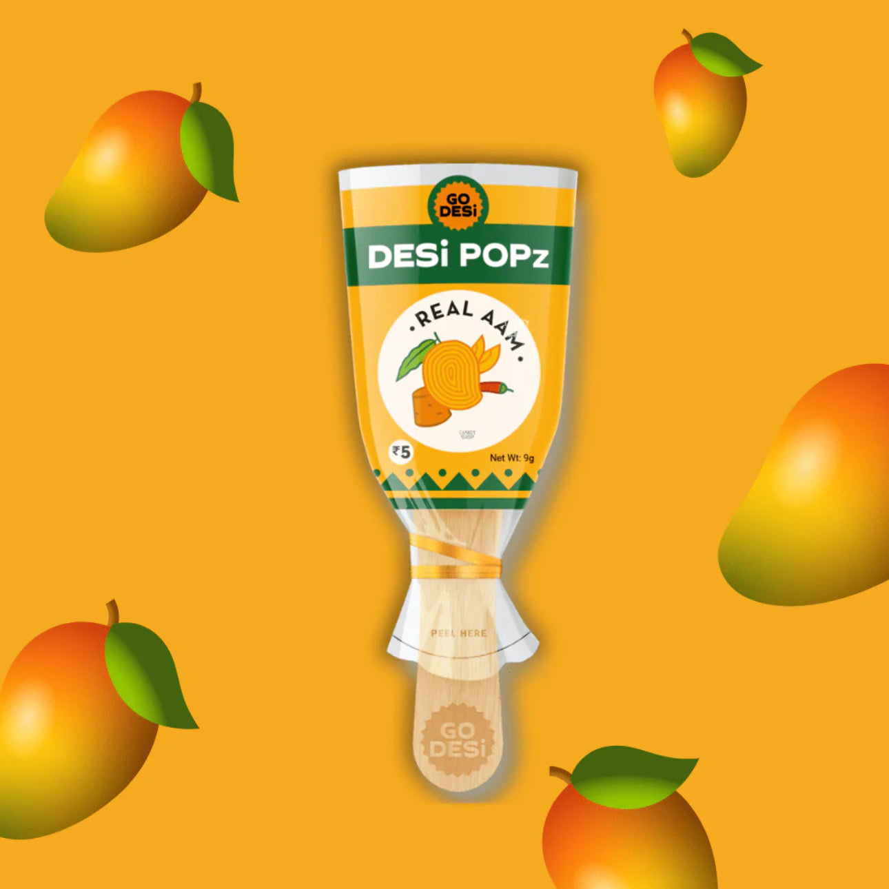 Real Aam Sticks | Pack of 5pcs | GoDesi Popz